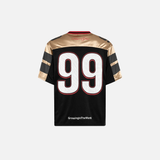 Vintage Mesh Splicing V-Neck Hip Hop Sports T-Shirt
