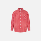Y2K Men Retro Stylish Plaid Long Sleeve Casual Shirt