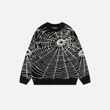 Spider Pattern High-Quality Knitted Sweater