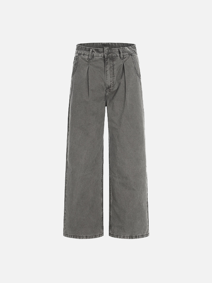Vintage Washable Punk Old Denim Jeans
