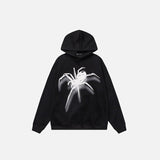 Y2K Spider Graphic Print Hoodie