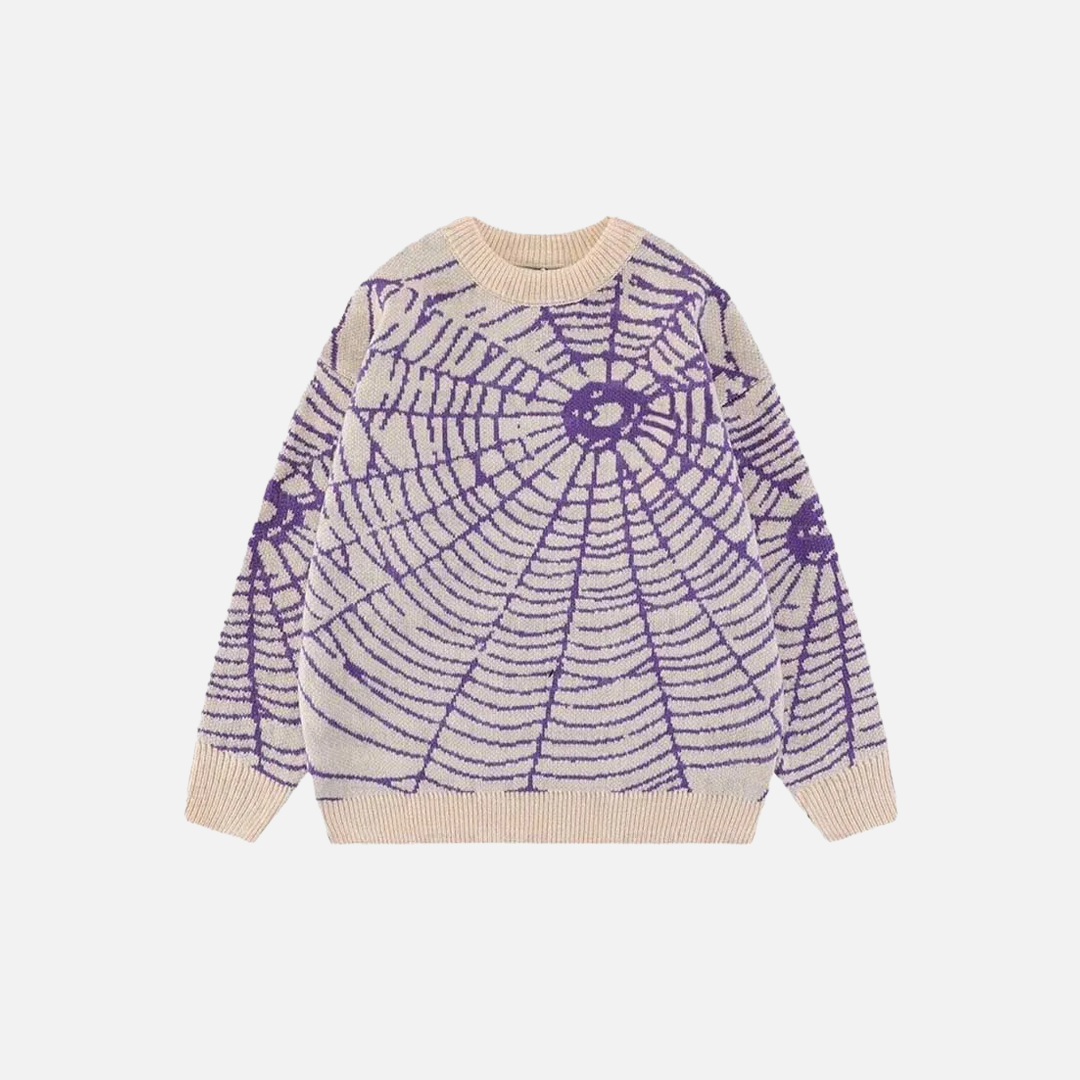 Spider Pattern High-Quality Knitted Sweater