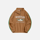 Fall Fleece Letter Embroidery Sweatshirt