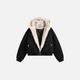 Y2K Winter Thick Padded Parkas with Furr Jacket
