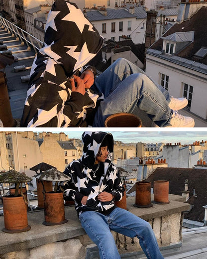 Zip-Up Grunge Hoodie