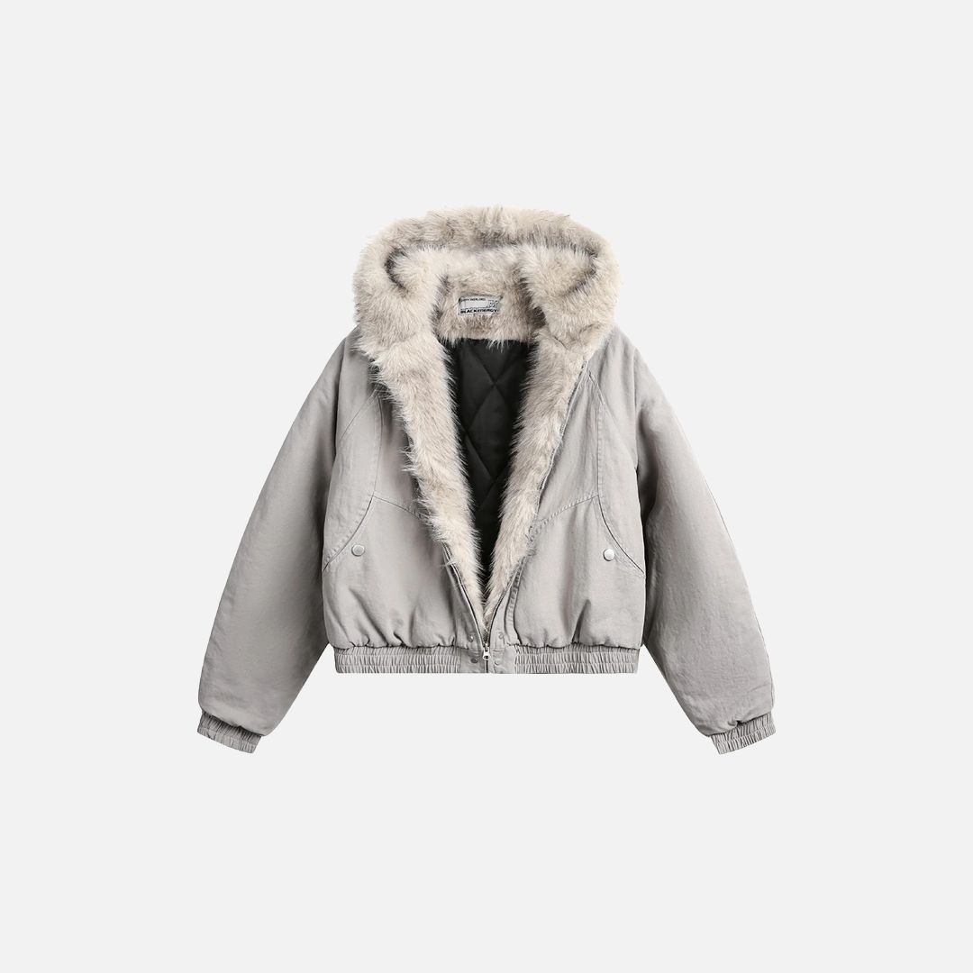 Y2K Winter Thick Padded Parkas with Furr Jacket