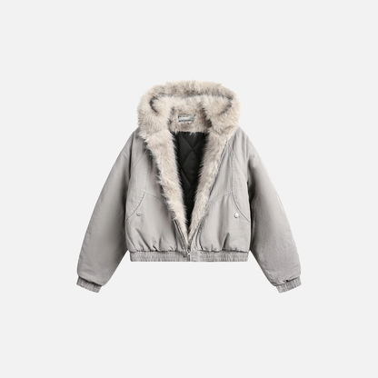 Y2K Winter Thick Padded Parkas with Furr Jacket