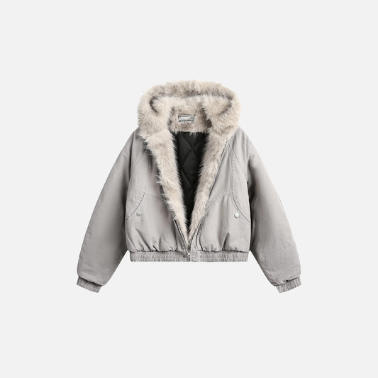 Y2K Winter Thick Padded Parkas with Furr Jacket