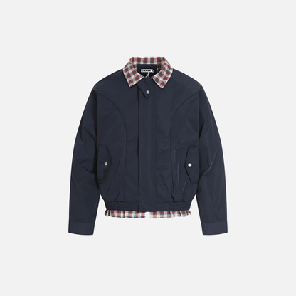 Winter Streetwear Stylish Plaid Collar Jacket