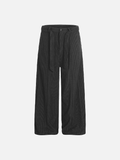 European Style Loose Casual Solid Color Pants