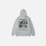 Insulated Bear Letter Print Hip Hop Hoodie