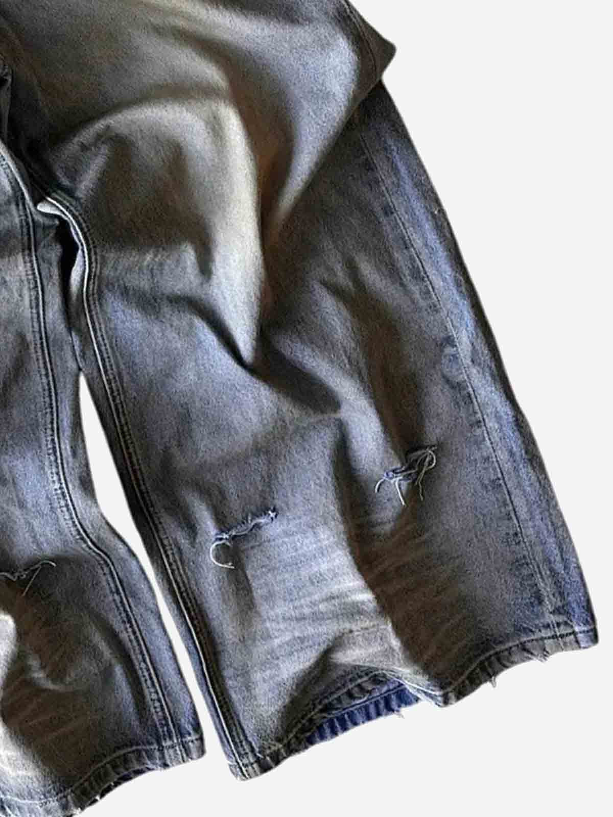 Double Waistband Jeans; Blue / S, Blue / M, Blue / L, Blue / XL