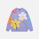 Flower Tassel Knitted Oversized Sweater