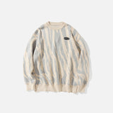 Zebra Pattern Retro Sweater