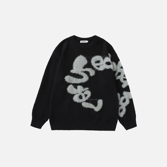 Cozy Fluffy Knit Jumper Sweater