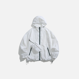 Flattering Sunscreen Hooded Windbreaker Jacket
