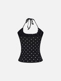 Polka Dot Halter Cami Top