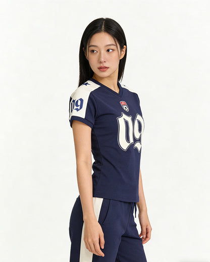 V-Neck Varsity Graphic Tee