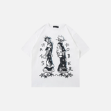 Grunge Japanese Anime Cartoon Graphic Cotton T-Shirt