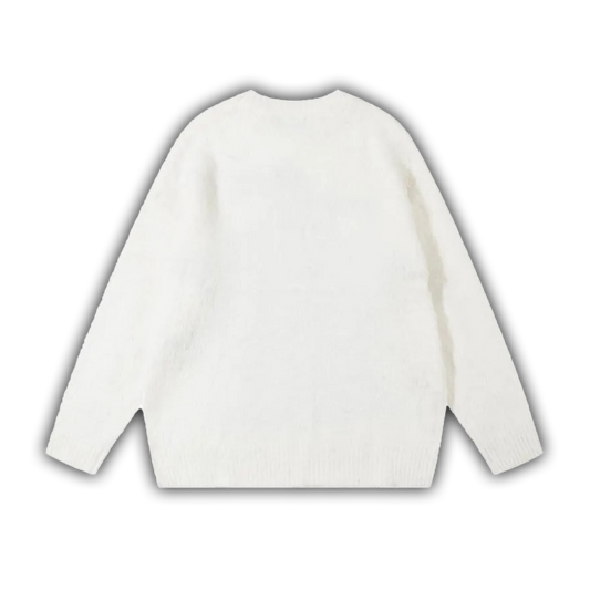Watercolor Star Knit White