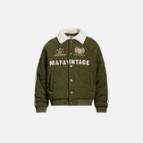 Embroidered American Badge Baseball Jacket