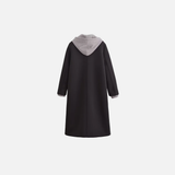 Versatile Fake Two Piece Detachable Hooded Coat
