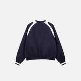Splicing Color Retro Varsity Jacket