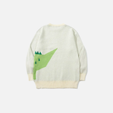 Cozy Oversized Knitted Crocodile Sweater