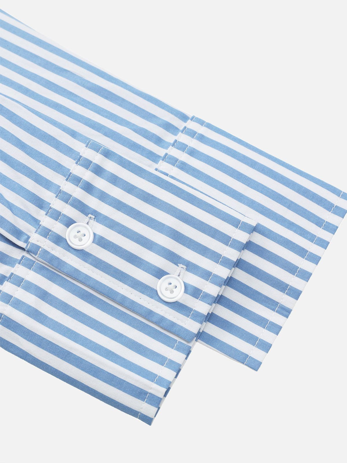 Necktie Graphic Stripe Long Sleeve Shirt