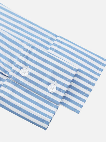 Necktie Graphic Stripe Long Sleeve Shirt