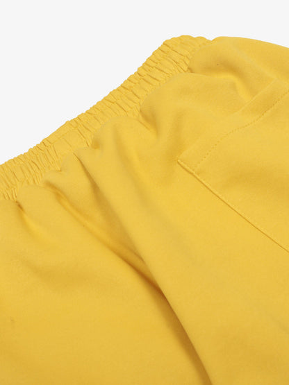 Fleece Vintage Side Stripe Drape Paratrooper Machete Wide Leg Pants - 2488; Yellow / S, Yellow / M, Yellow / L, Yellow / XL, Yellow / 2XL, Yellow / 3XL