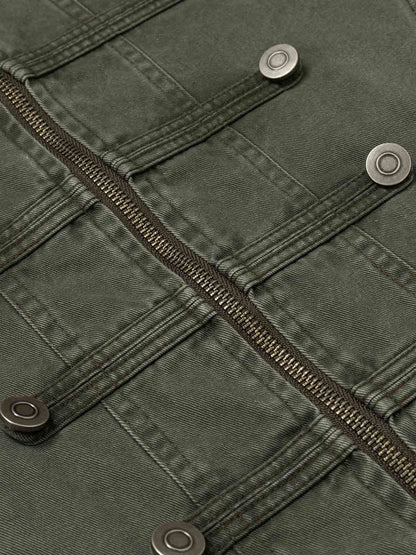 Military Napoleon Button Slim Jacket; Army Green / S, Army Green / M, Army Green / L, Army Green / XL