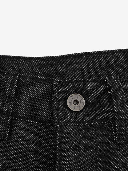Star Equestrian Embroidered Double-Waist Jeans