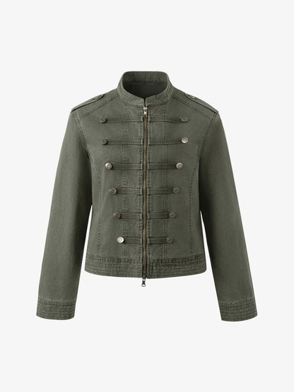 Military Napoleon Button Slim Jacket; Army Green / S, Army Green / M, Army Green / L, Army Green / XL