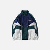 Patchwork Color Block Windbreaker Jacket
