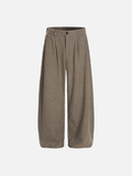 Stylish Relaxed Pleated Casual Suit Pants