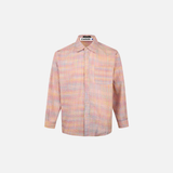Bold Durable Checkered Bubble Cross Loose Shirt