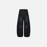 Streetwear Men Stylish Loose Fit Denim Knife Jeans