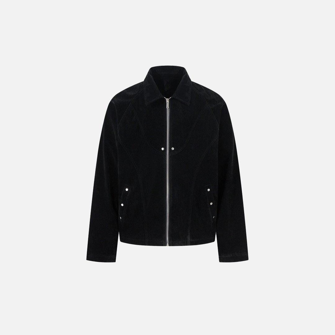 Deconstructed Split Design Solid Color Lapel Jacket