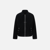 Deconstructed Split Design Solid Color Lapel Jacket