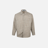 Bold Durable Checkered Bubble Cross Loose Shirt
