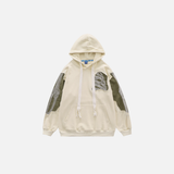 Autumn Skull Embroidered Hip Hop Cotton Hoodie
