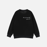 Pigeon Graphic Print Loose Sweatshirt