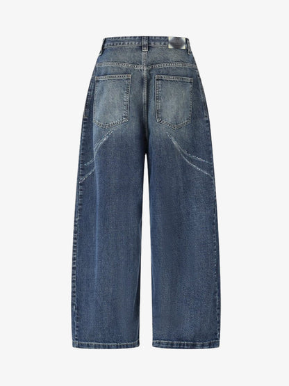 All-Over Rhinestone Embellished Jeans; Blue / S, Blue / M, Blue / L, Blue / XL, Blue / 2XL