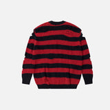 Striped Knitted Ripped Sweater