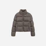 Elevated Comfort Thick Knitted Puffer Jacket