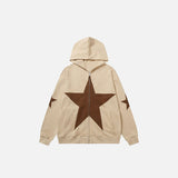 Star Graphic Patch Hoodies