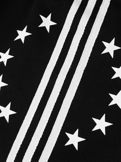 Streetwear Side Striped Baggy Sweatpants; Black / M, Black / L, Black / XL, Black / 2XL