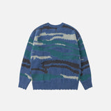 Camouflage Loose Soft Sweater