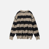 Striped Distressed Vintage Sweater